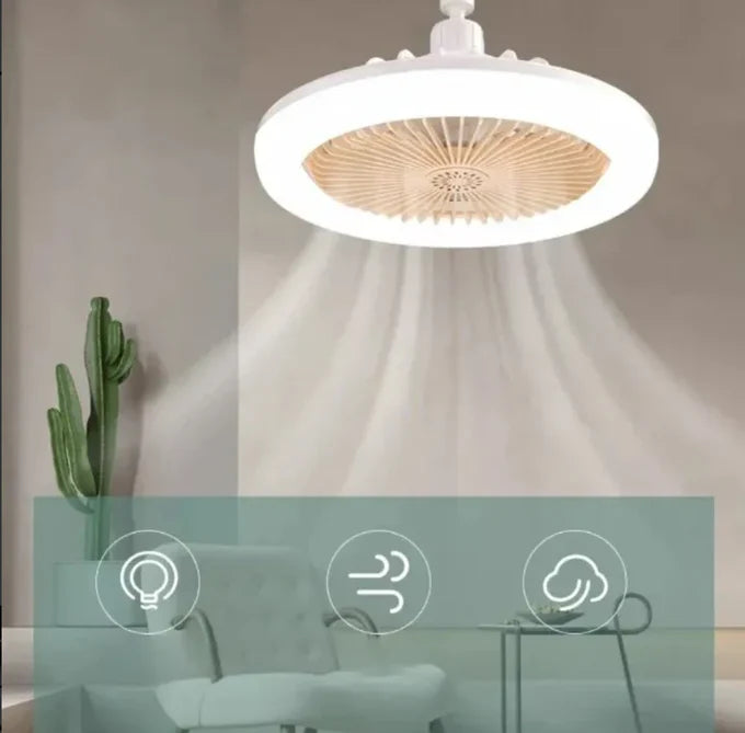 مروحة السقف العصرية بثلاثة إضاءات و تقنية التحكم عن بعد مع معطر هواء